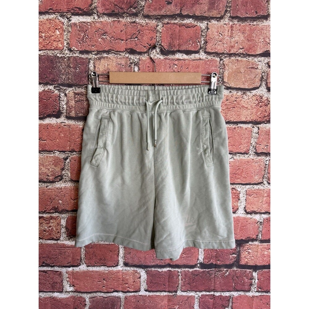 Nike Women Activewear Shorts Small Green Athletic Shorts Sweat DM8001-006